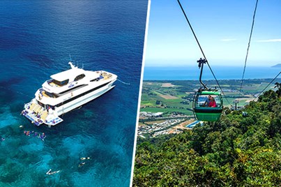 Great Barrier Reef + Kuranda Train & Skyrail Combo Tour