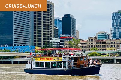 3.5Hr Brisbane River Cruise & Breakfast Creek Lunch Combo