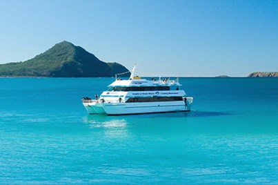 Guests soak up the stunning surroundings aboard the vessel