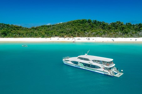 Family enjoying their time on one of the beaches in Hamilton Island