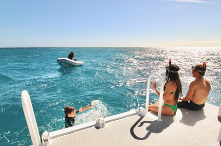 The adventure cruise on the ‘Viper’ is one of the fastest in the Whitsundays