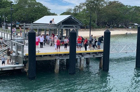 ‘Lady Brisbane’ cruising near Bribie Island