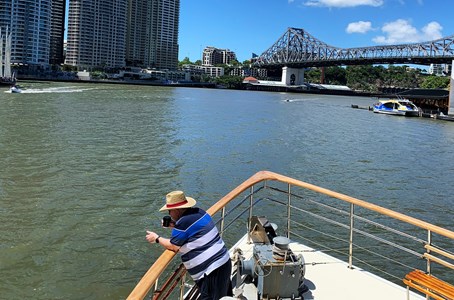‘Lady Brisbane’ cruising near Bribie Island