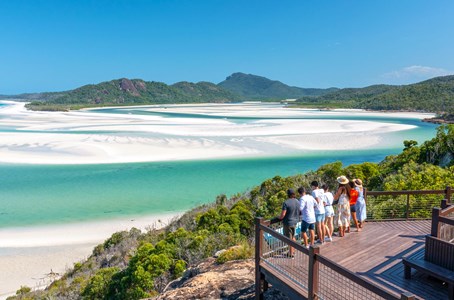 The Thundercat vessel zipping through the Whitsundays to the Great Barrier Reef