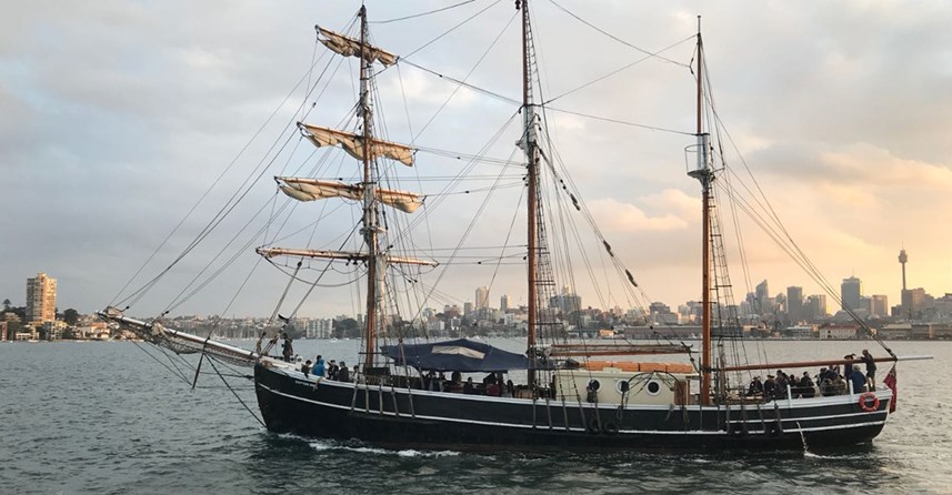 Tall Ship Wine & Canapes Evening Cruise